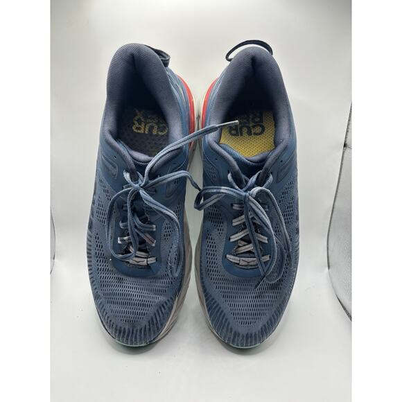 Hoka One One Mens Bondi 7 Blue Running Shoes Sneakers Size 11.5 main image 4